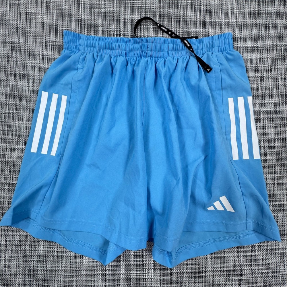 Adidas Mens Aeroready Running Shorts Blue 5 Inch Inseam Athletic Gym Size Small